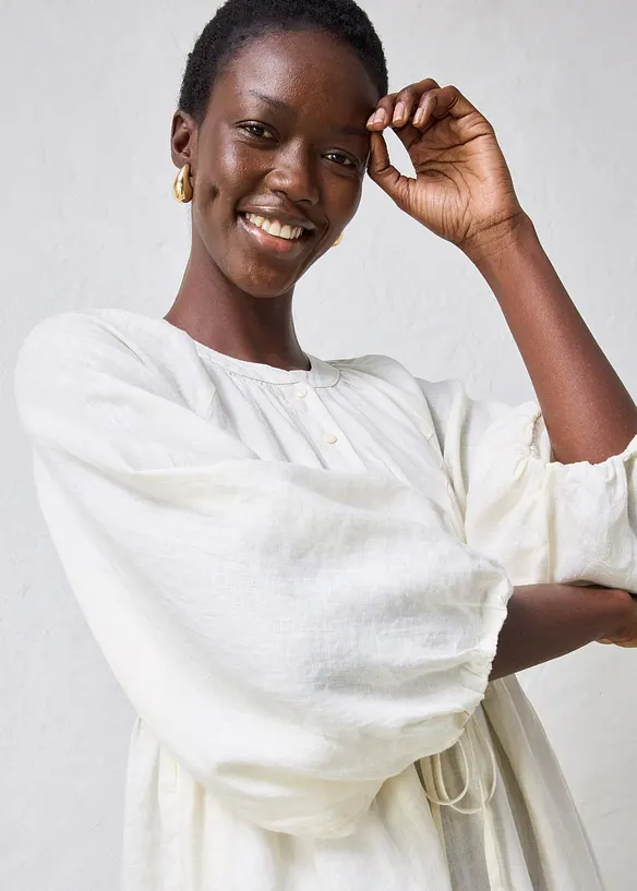 Maxikleid aus reinem Leinen, bonprix