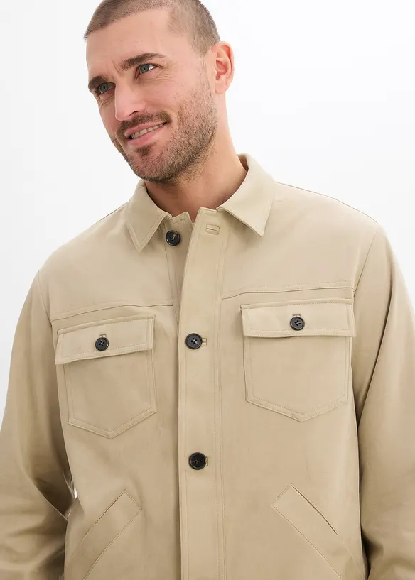 Velourslederimitat-Jacke, bonprix