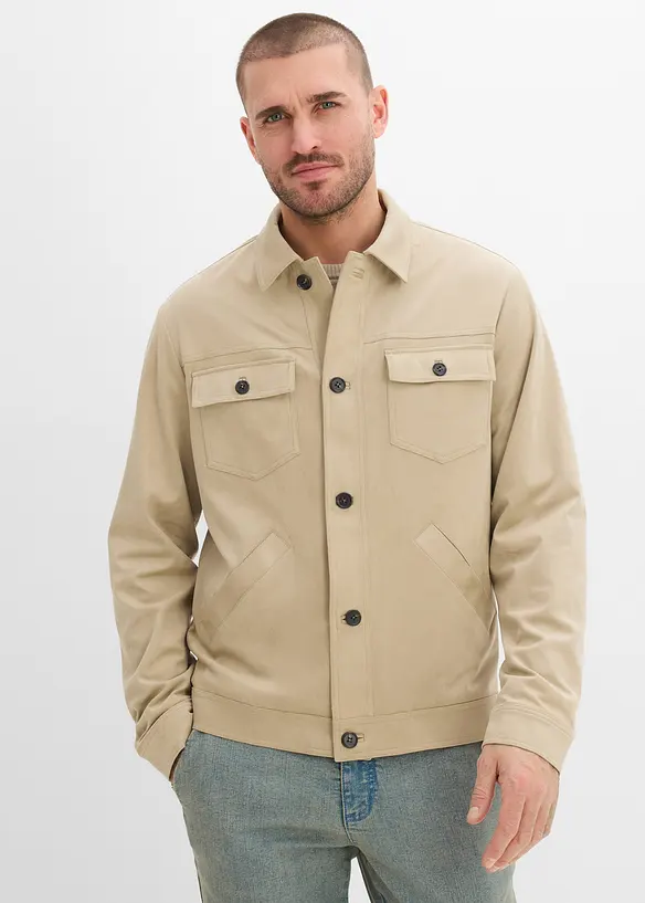 Velourslederimitat-Jacke, bonprix