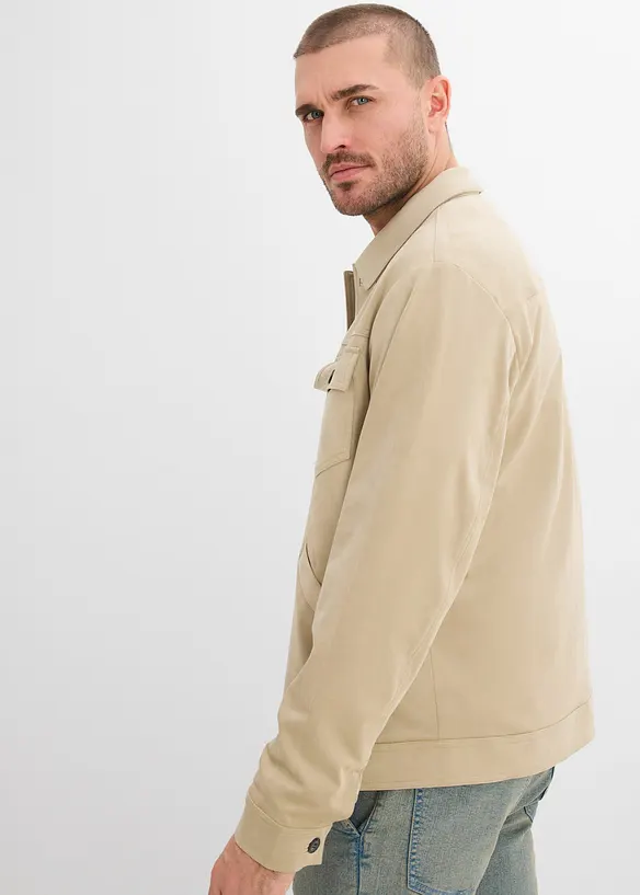 Velourslederimitat-Jacke, bonprix