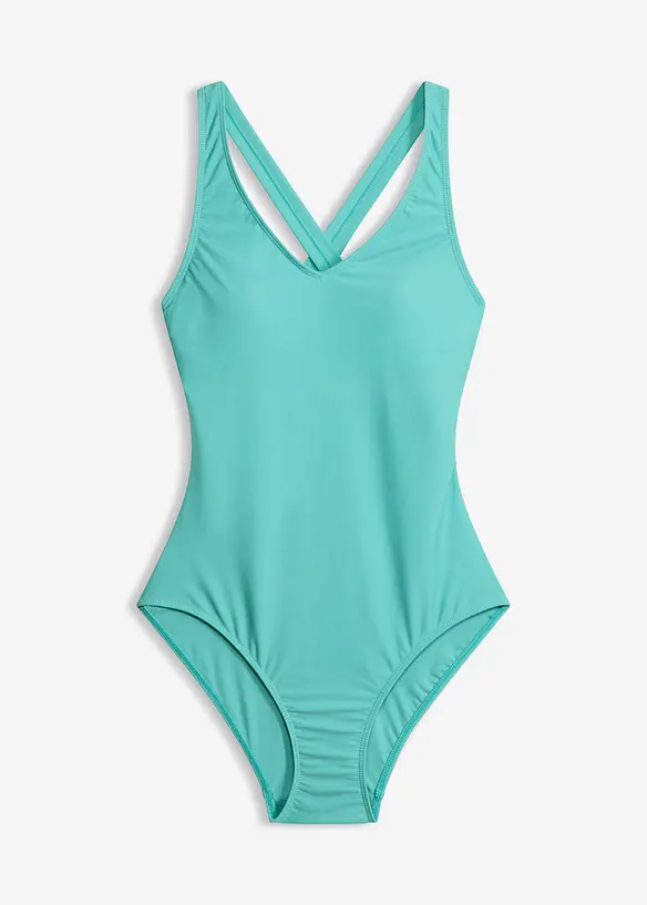 Maillot 1 pi&egrave;ce &agrave; coutures d&eacute;coratives, bonprix