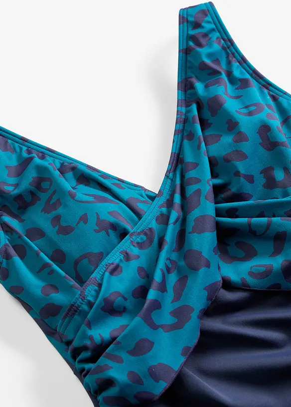 Badeanzug mit Wickeloptik, bonprix