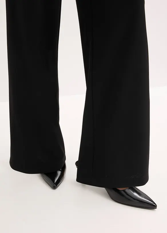 Overall aus strukturiertem Crepe mit Perlenstickerei, bonprix