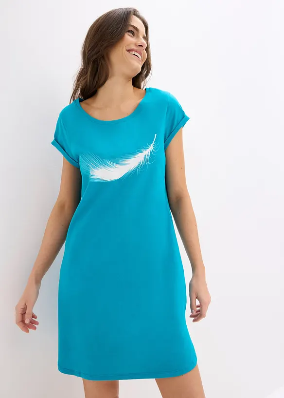 Chemise de nuit courte 100% coton, bonprix