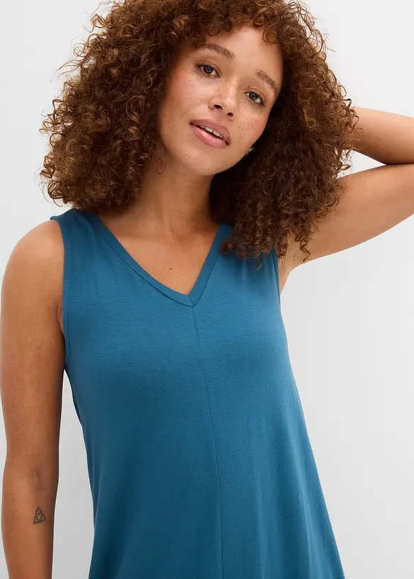 Top long en viscose extensible, bonprix
