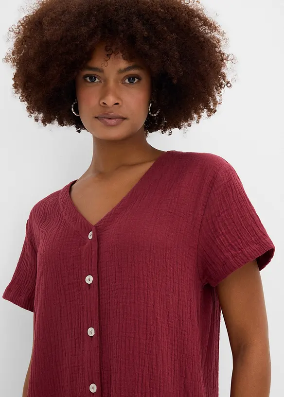 Blusenkleid aus softem Musselin, bonprix