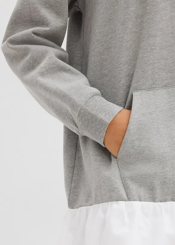 Sweatkleid mit Ballonsaum, bonprix