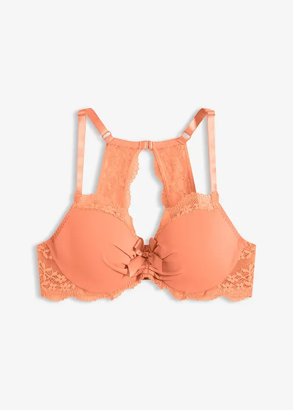 Soutien-gorge &agrave; coques et dentelle florale, bonprix