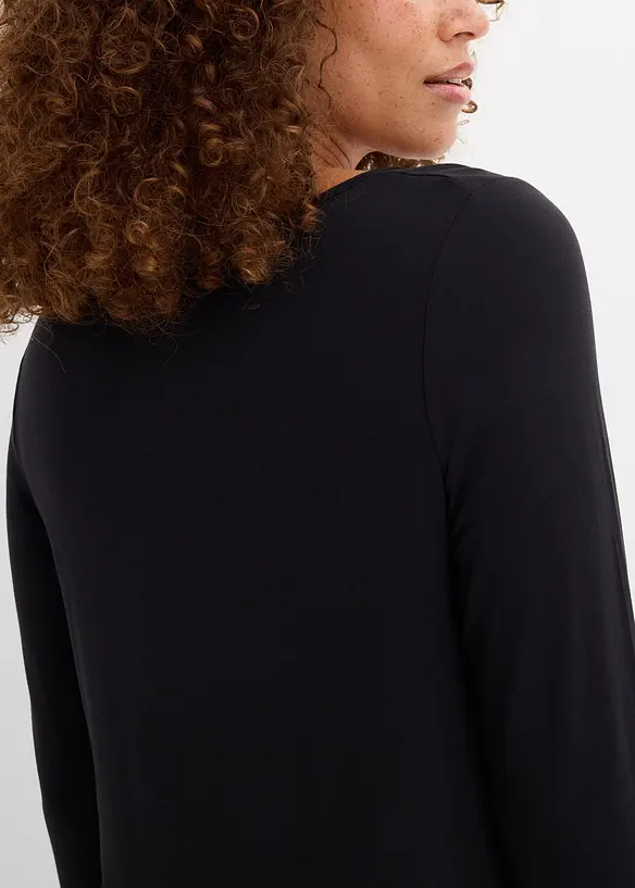 T-shirt viscose long, manches longues, bonprix