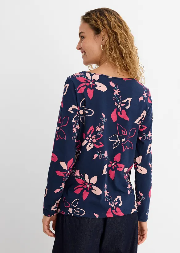 Langarmshirt aus reiner Baumwolle, bonprix