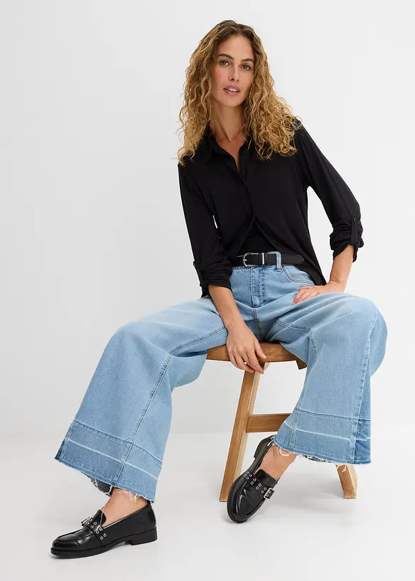 Chemisier long en jersey, bonprix