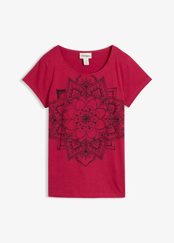 T-shirt fil flamm&eacute; manches courtes, bonprix