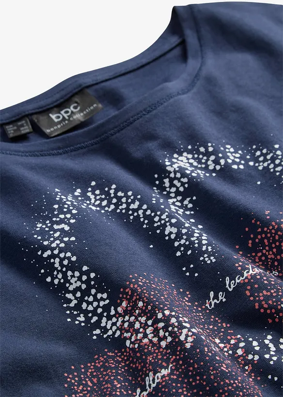 T-shirt coton &agrave; imprim&eacute; c&oelig;ur, bonprix