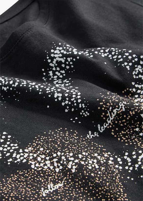 T-shirt coton &agrave; imprim&eacute; c&oelig;ur, bonprix