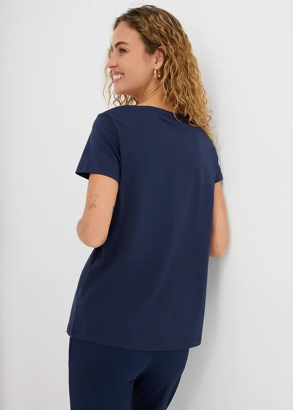 T-shirt coton &agrave; imprim&eacute; c&oelig;ur, bonprix