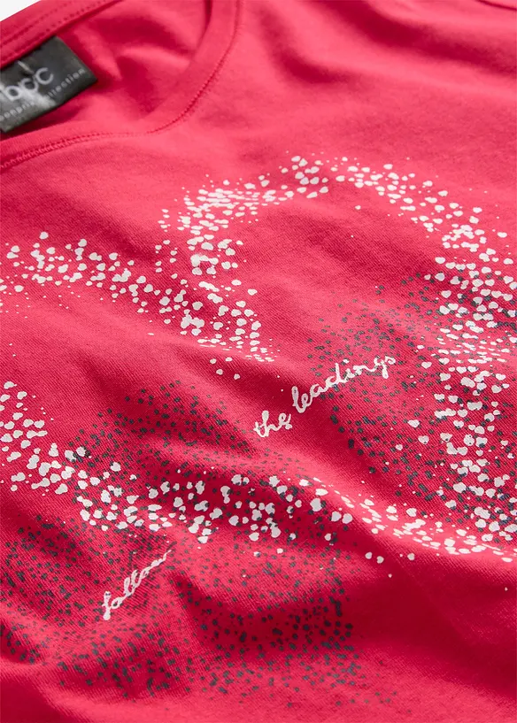 T-shirt coton &agrave; imprim&eacute; c&oelig;ur, bonprix