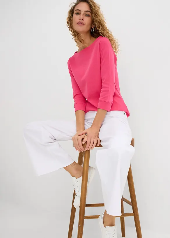 T-shirt manches longues 100% coton, bonprix