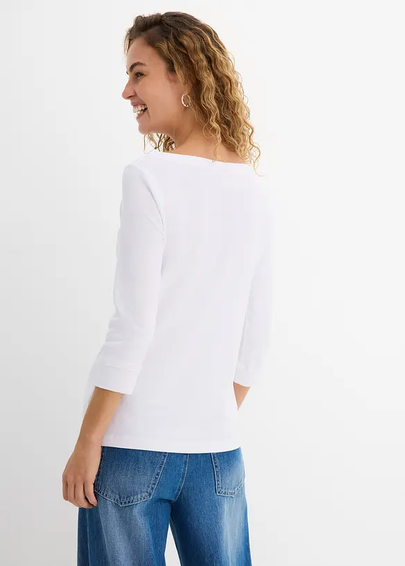 Langarmshirt aus reiner Bio-Baumwolle, bonprix