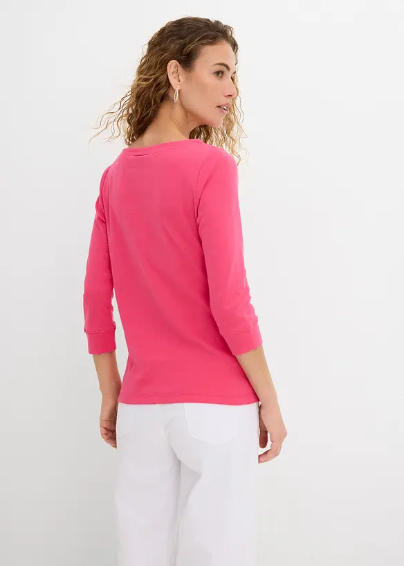 T-shirt manches longues 100% coton, bonprix