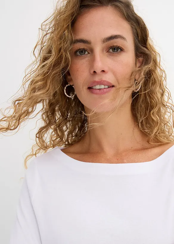 Langarmshirt aus reiner Bio-Baumwolle, bonprix