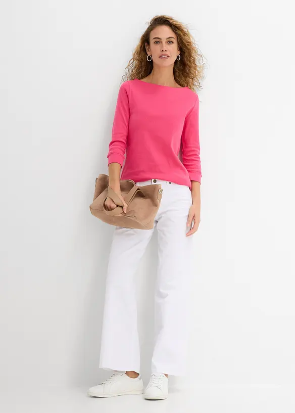 T-shirt manches longues 100% coton, bonprix