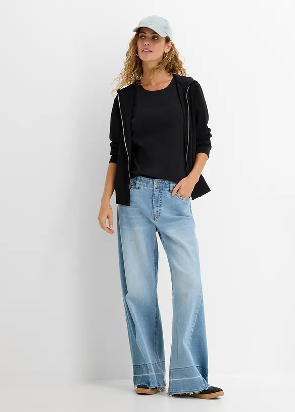 T-Shirt aus reiner Baumwolle (2er Pack), bonprix