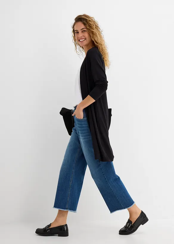 Gilet long et doux, bonprix