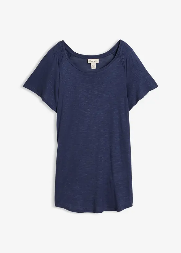 Flammgarn-Shirt mit Fl&uuml;gel&auml;rmeln, bonprix