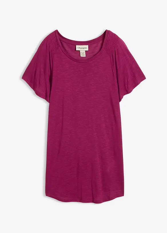 T-shirt fil flamm&eacute; &agrave; manches papillon, bonprix