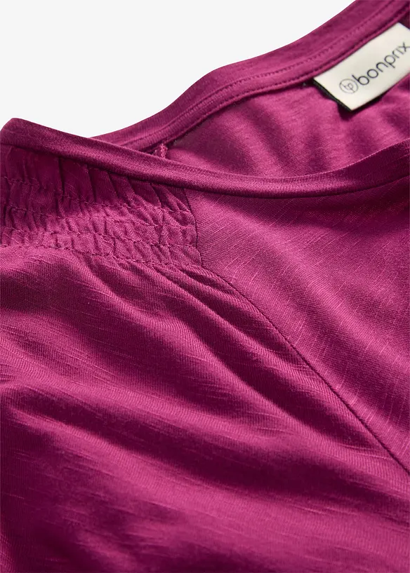 T-shirt fil flamm&eacute; &agrave; manches papillon, bonprix