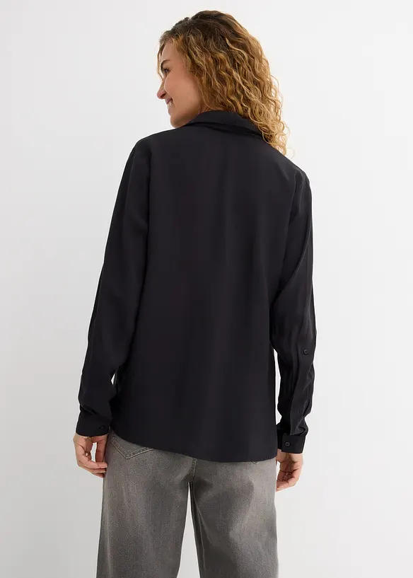 Bluse aus flie&szlig;ender Viskose, bonprix