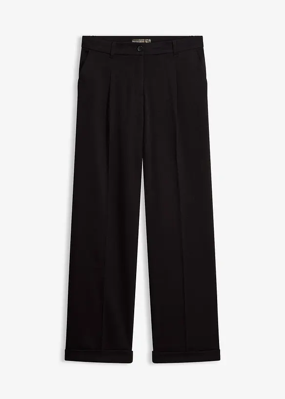 Pantalon large &agrave; pinces, bonprix