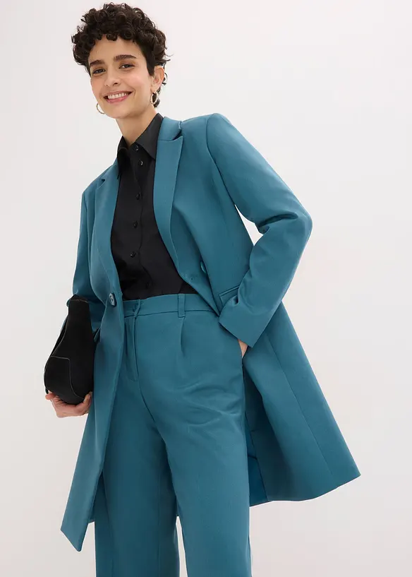 Pantalon large &agrave; pinces, bonprix