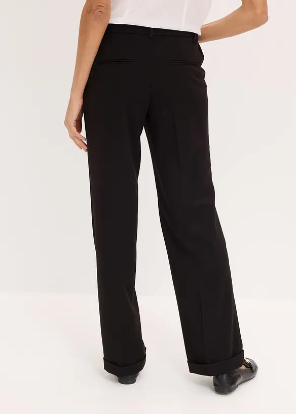 Pantalon large &agrave; pinces, bonprix