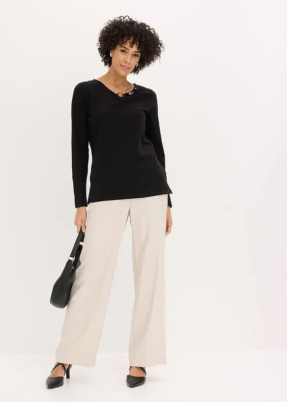 Langarmshirt mit &Ouml;sen, bonprix