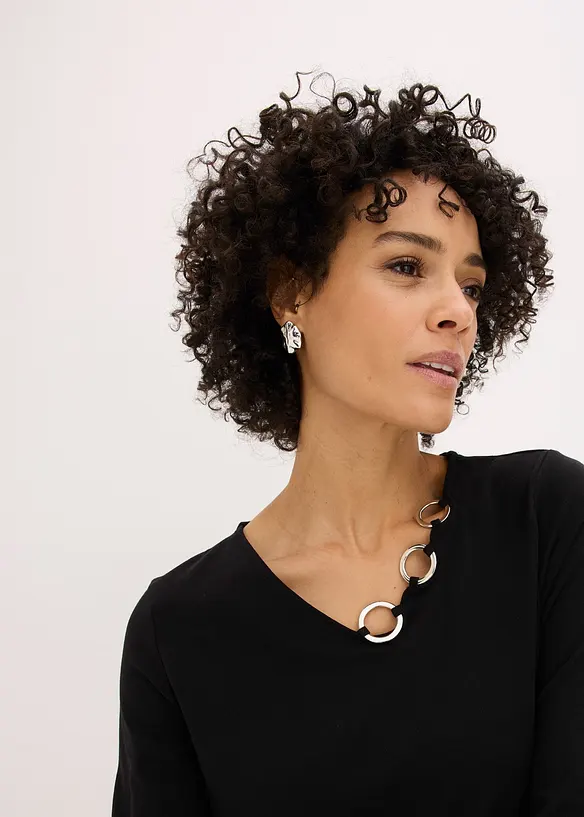 Langarmshirt mit &Ouml;sen, bonprix