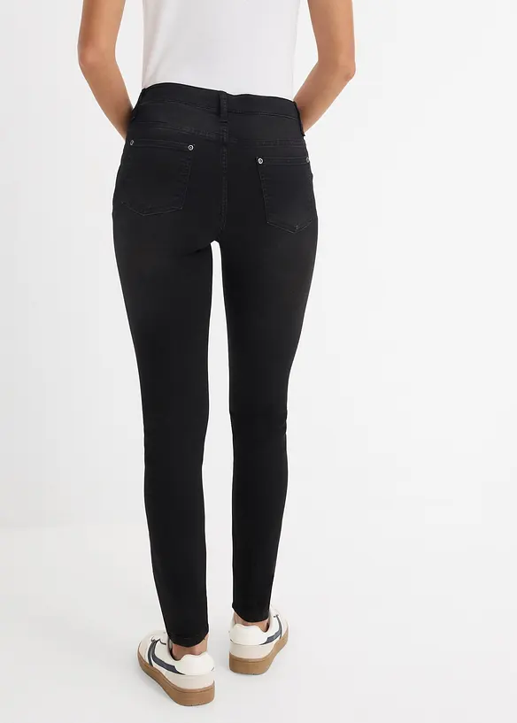 Jean skinny taille mi-haute, extensible, bonprix