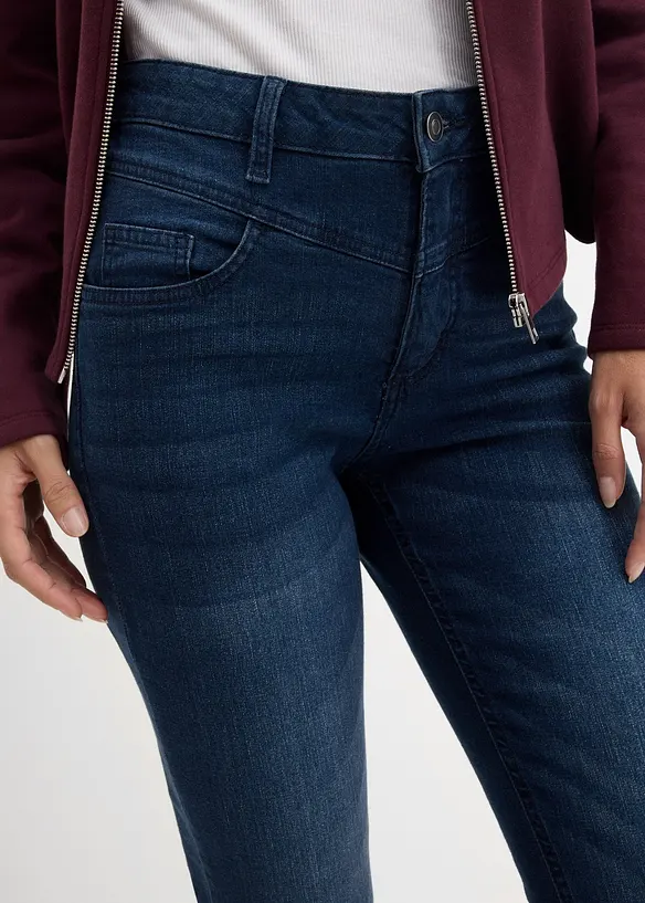 Jean skinny taille haute, cropped, bonprix