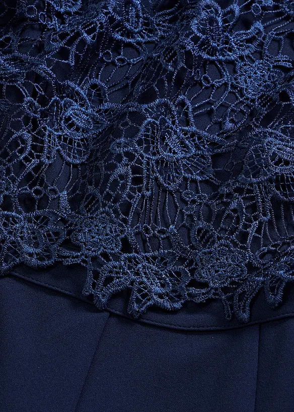 Combinaison douce en mati&egrave;re n&eacute;opr&egrave;ne avec dentelle, bonprix