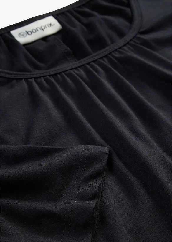 T-shirt oversize en viscose m&eacute;lang&eacute;e, bonprix