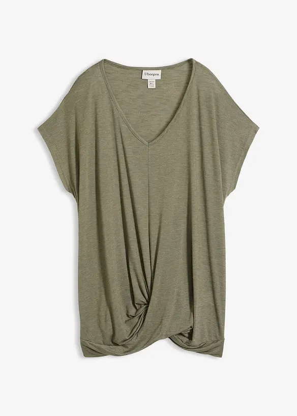 T-shirt en viscose m&eacute;lang&eacute;e, bonprix