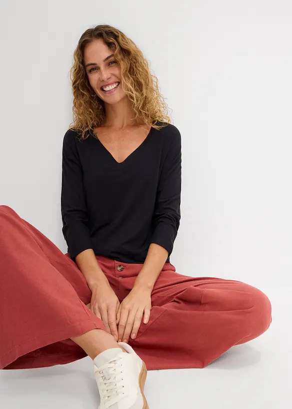 Shirt aus flie&szlig;endem Viskose-Mix, bonprix