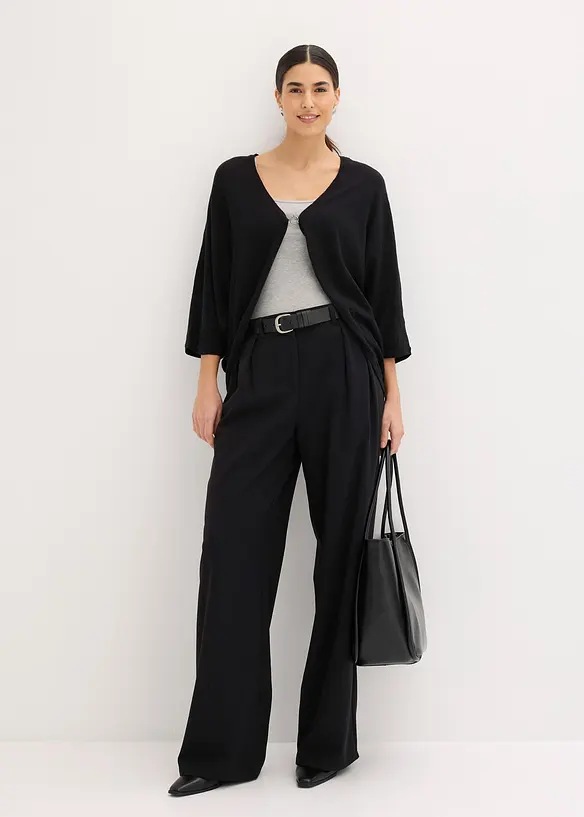 Gilet en fine maille 100% coton, bonprix