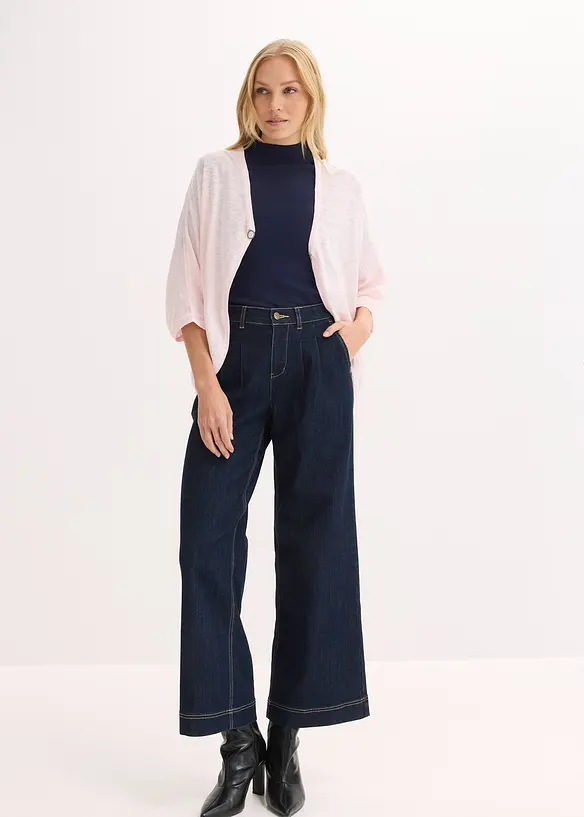 Feinstrickjacke aus reiner Baumwolle, bonprix