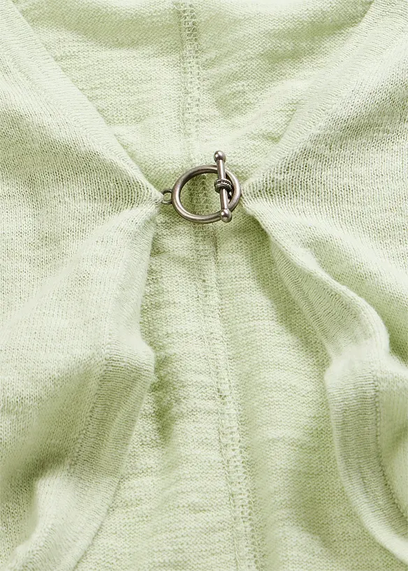 Gilet en fine maille 100% coton, bonprix