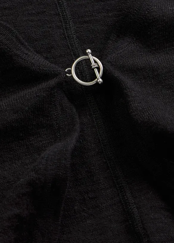 Gilet en fine maille 100% coton, bonprix