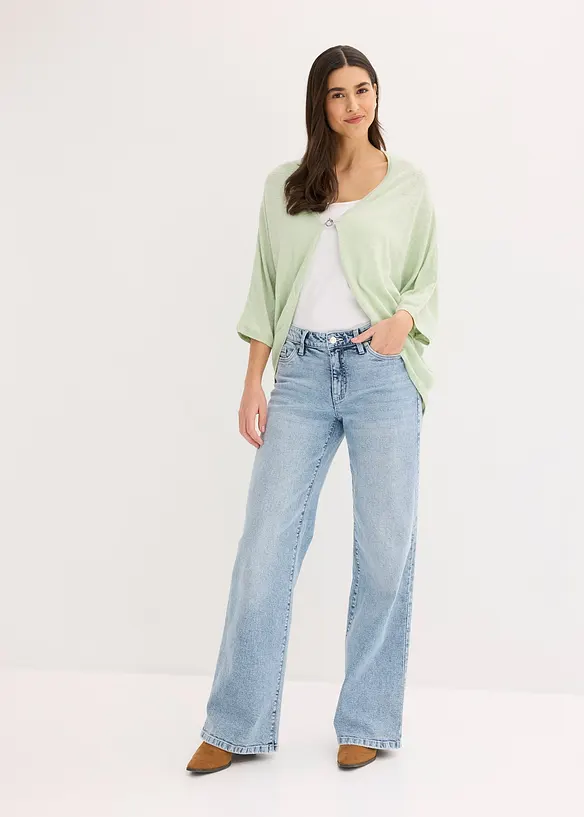 Gilet en fine maille 100% coton, bonprix