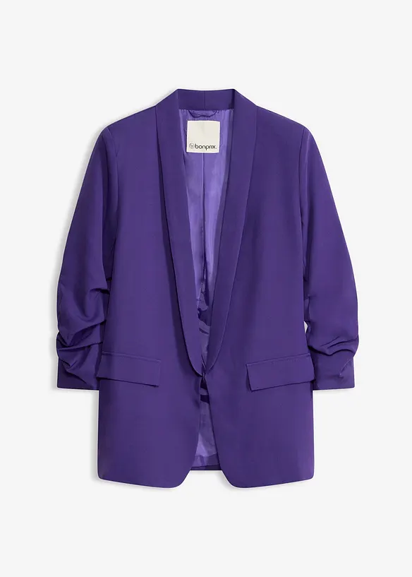 Blazer &agrave; manches fronc&eacute;es, bonprix