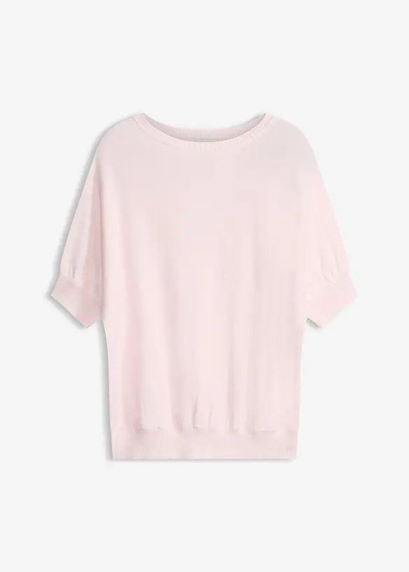 Pull en fine maille de coton m&eacute;lang&eacute;, bonprix