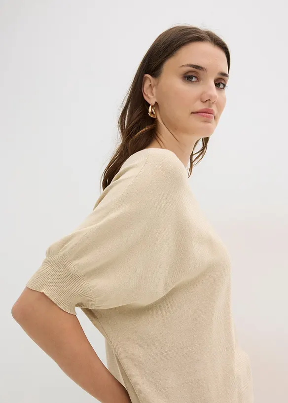 Feinstrickpullover aus Baumwoll-Mix, bonprix